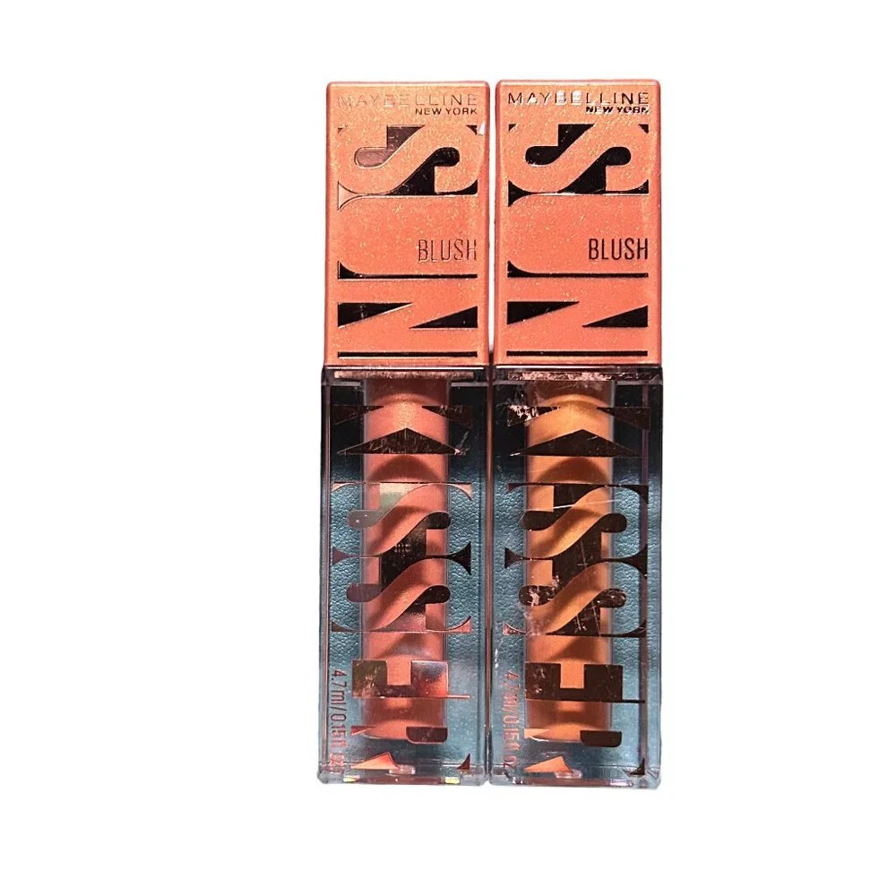 Maybelline Sunkisser Liquid Blush Duo NWT Sol Search Sun Tempt